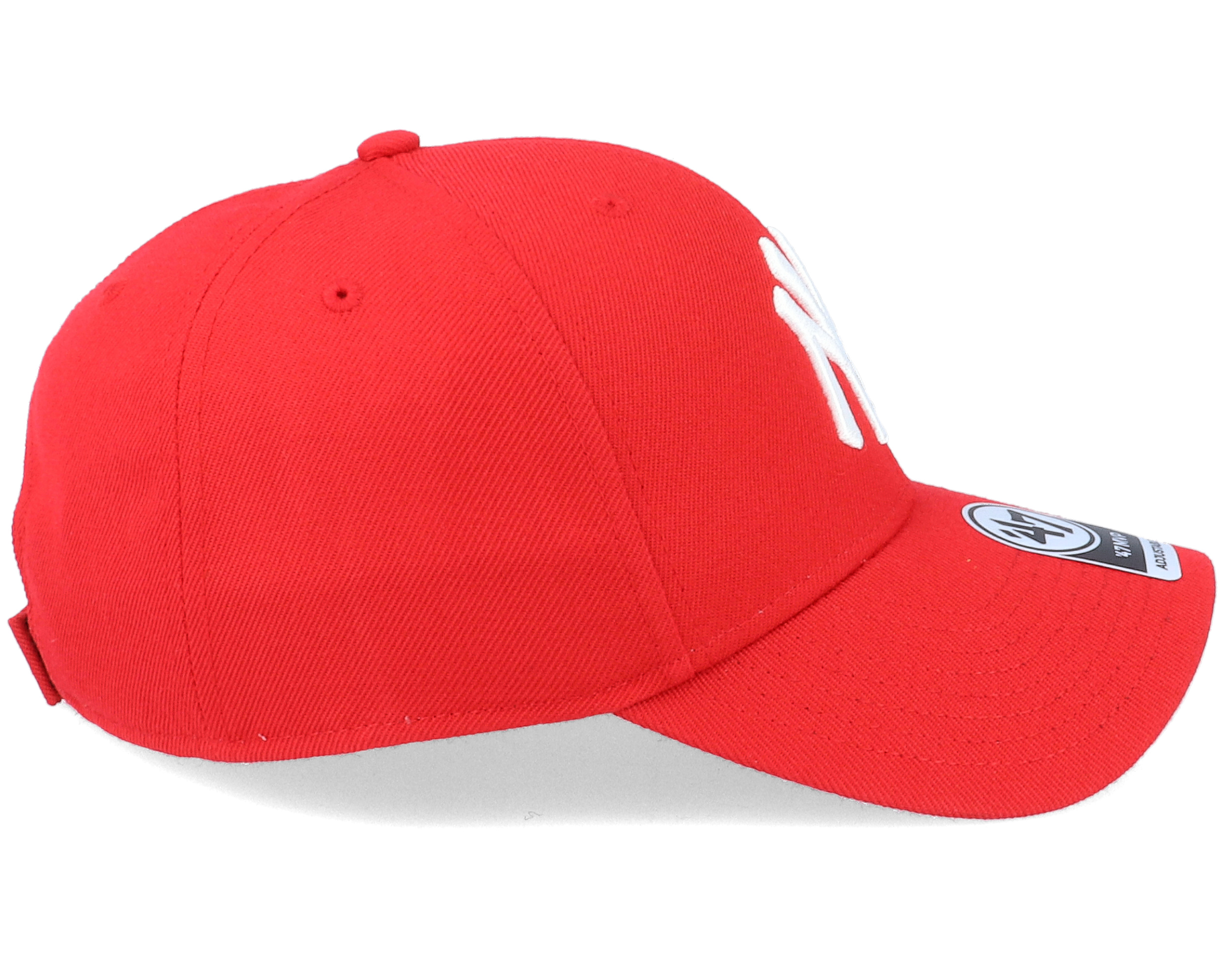 NY Yankees Mvp Red Adjustable 47 Brand caps