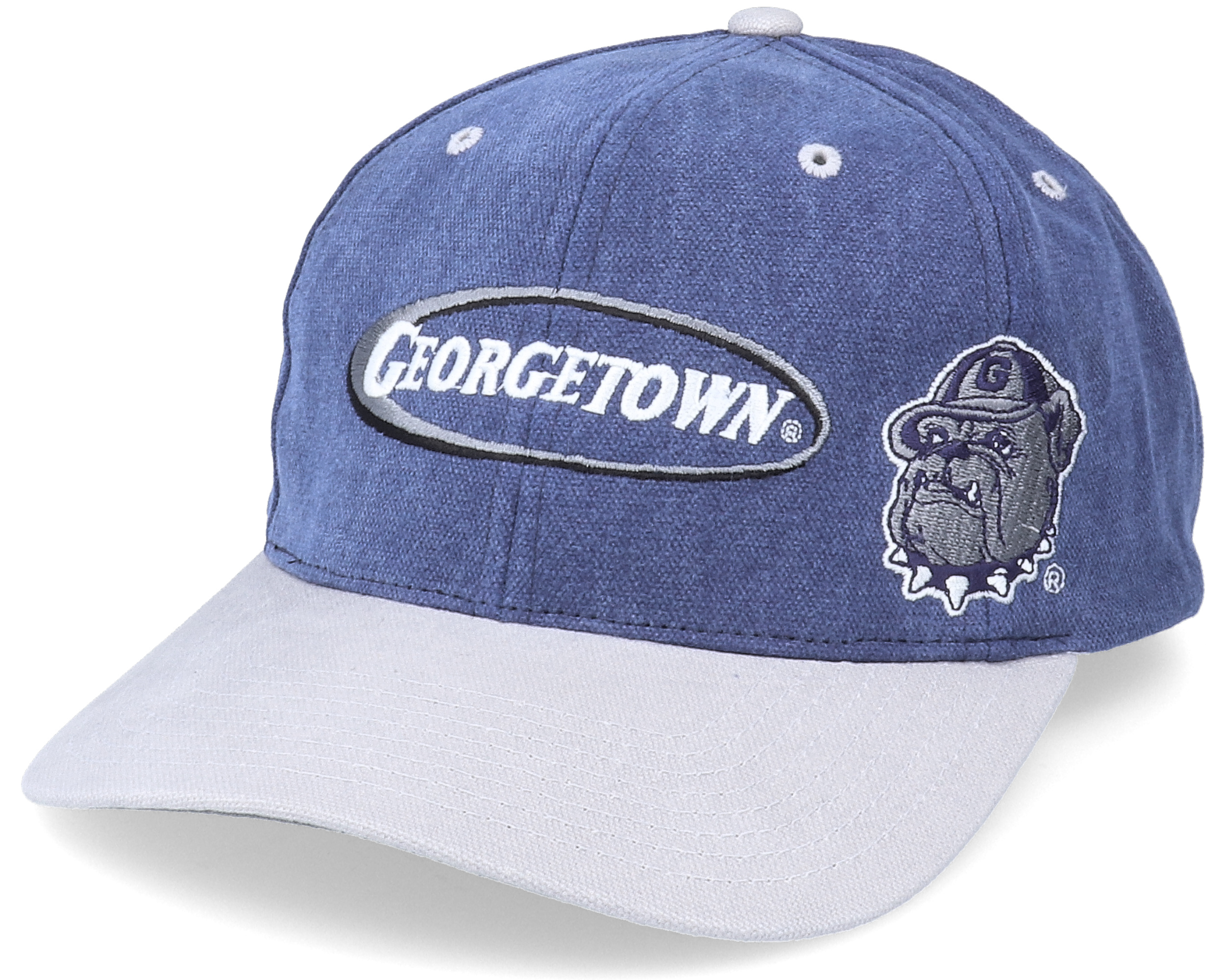 Hoyas Multi Logo Vintage Denim/Grey Dad Cap Twins