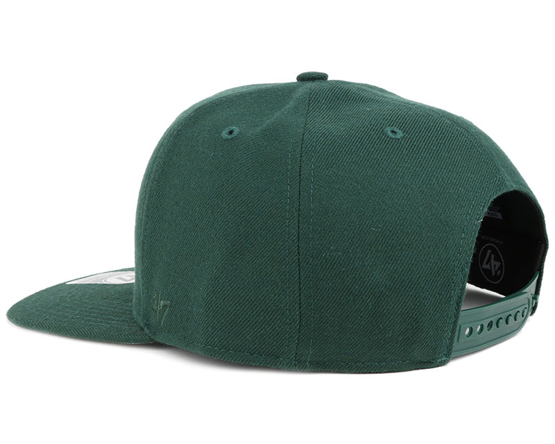 LA Dodgers No Shot Captain Dark Green Snapback 47 Brand caps