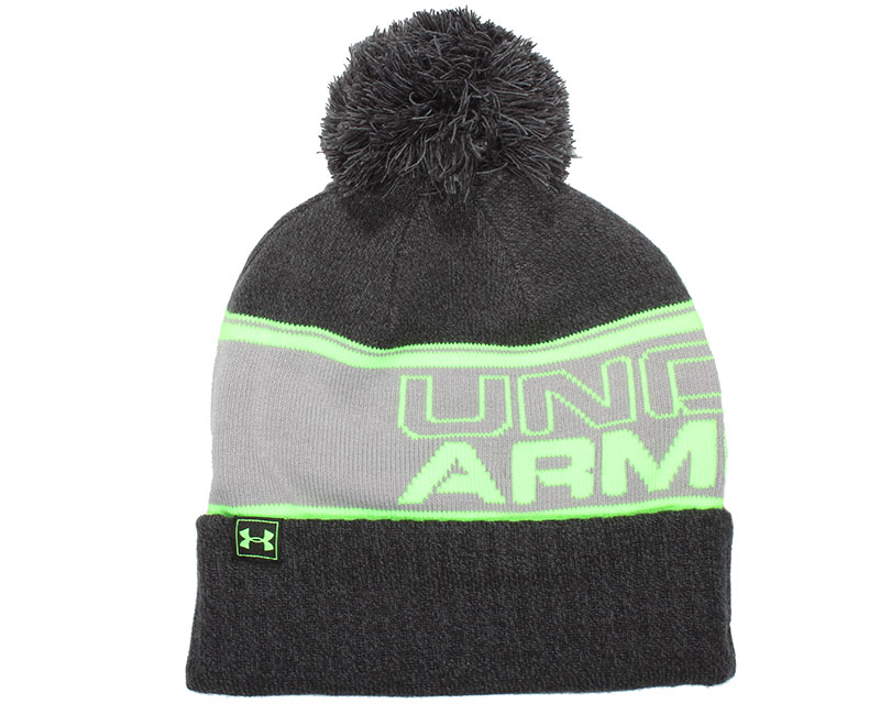 UA Pom Black Beanie Under Armour beanies