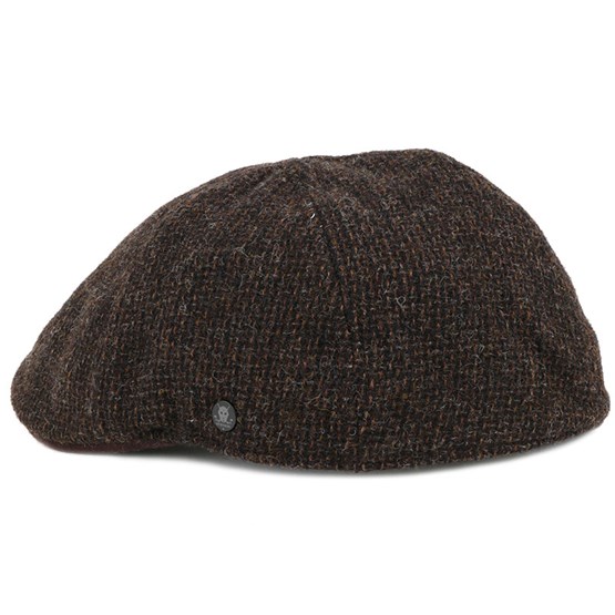 Texas Wool Brown Flat Cap Stetson caps Hatstore.co.uk