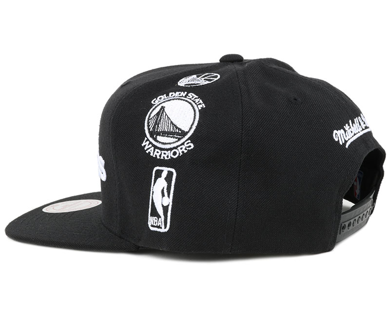 Golden State Warriors Team Logo History Black Snapback - Mitchell & Ness caps | Hatstore.co.uk