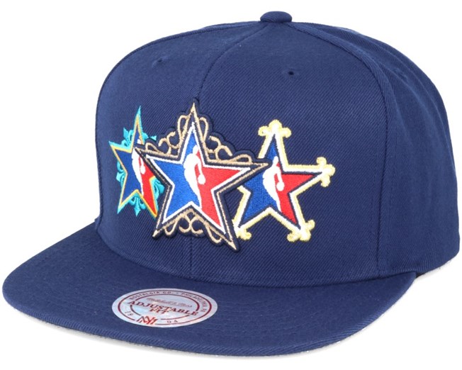 Star History Navy Snapback - Mitchell & Ness