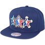 Star History Navy Snapback - Mitchell & Ness