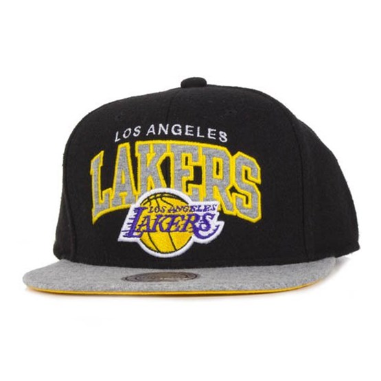 LA Lakers Melton Jersey Snapback - Mitchell & Ness caps - Hatstoreworld.com