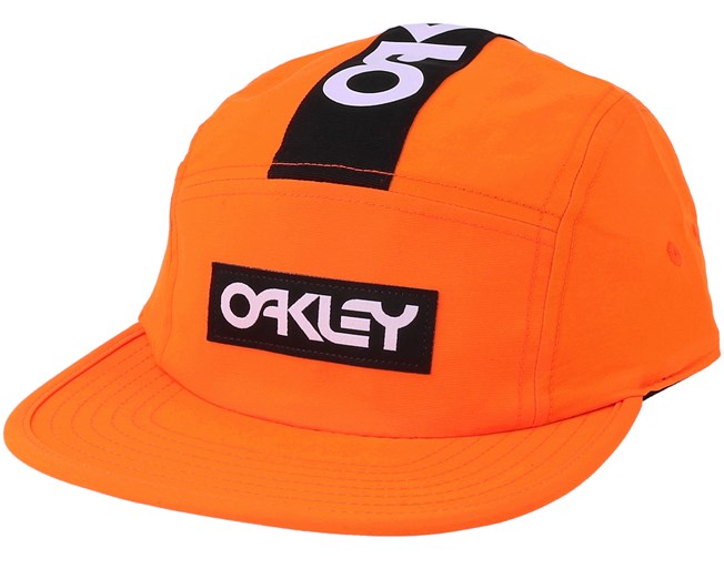 orange oakley hat