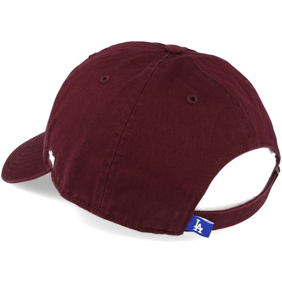 maroon dodgers hat