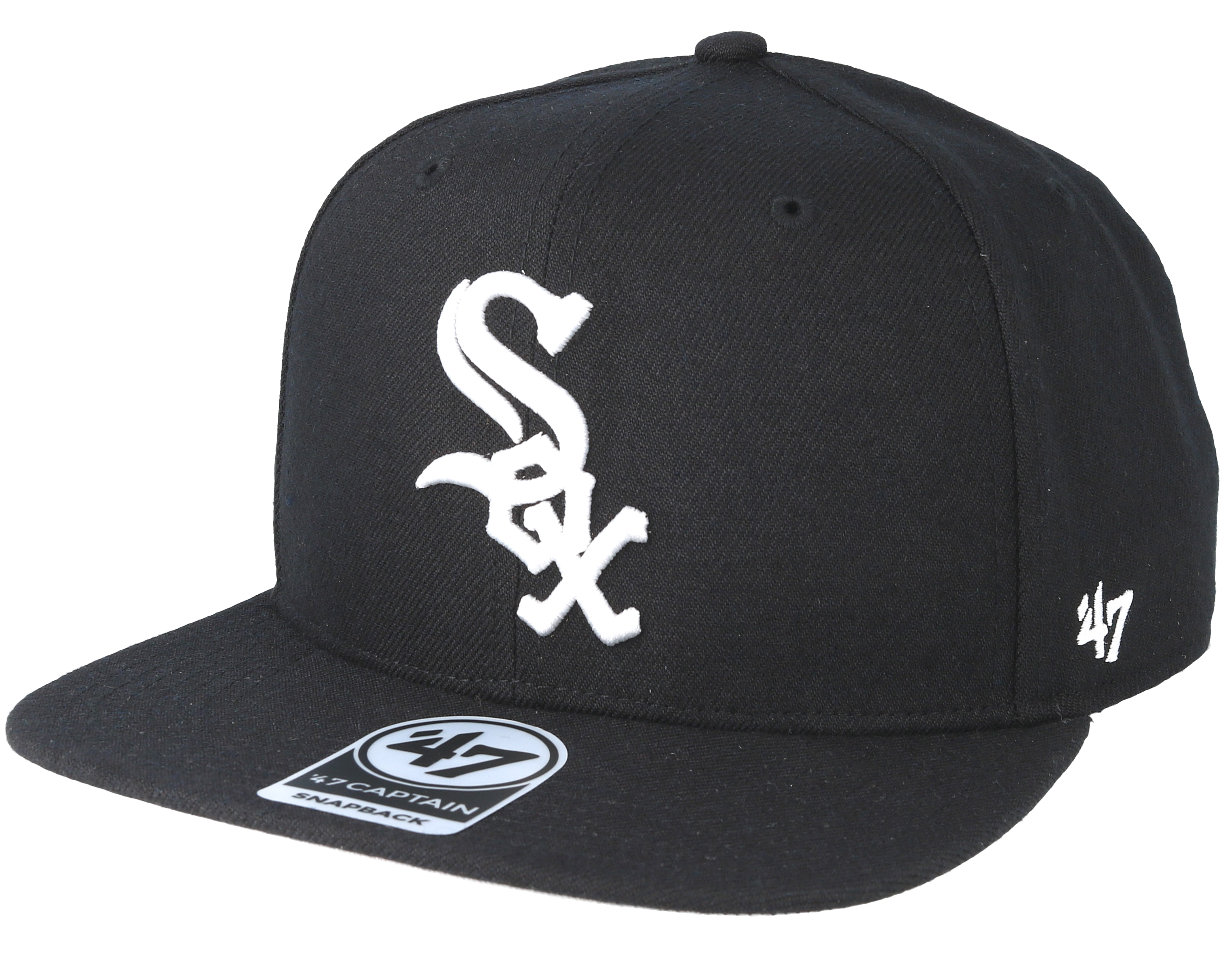 Chicago White Sox No Shot 47 Captain Black Snapback 47 Brand caps