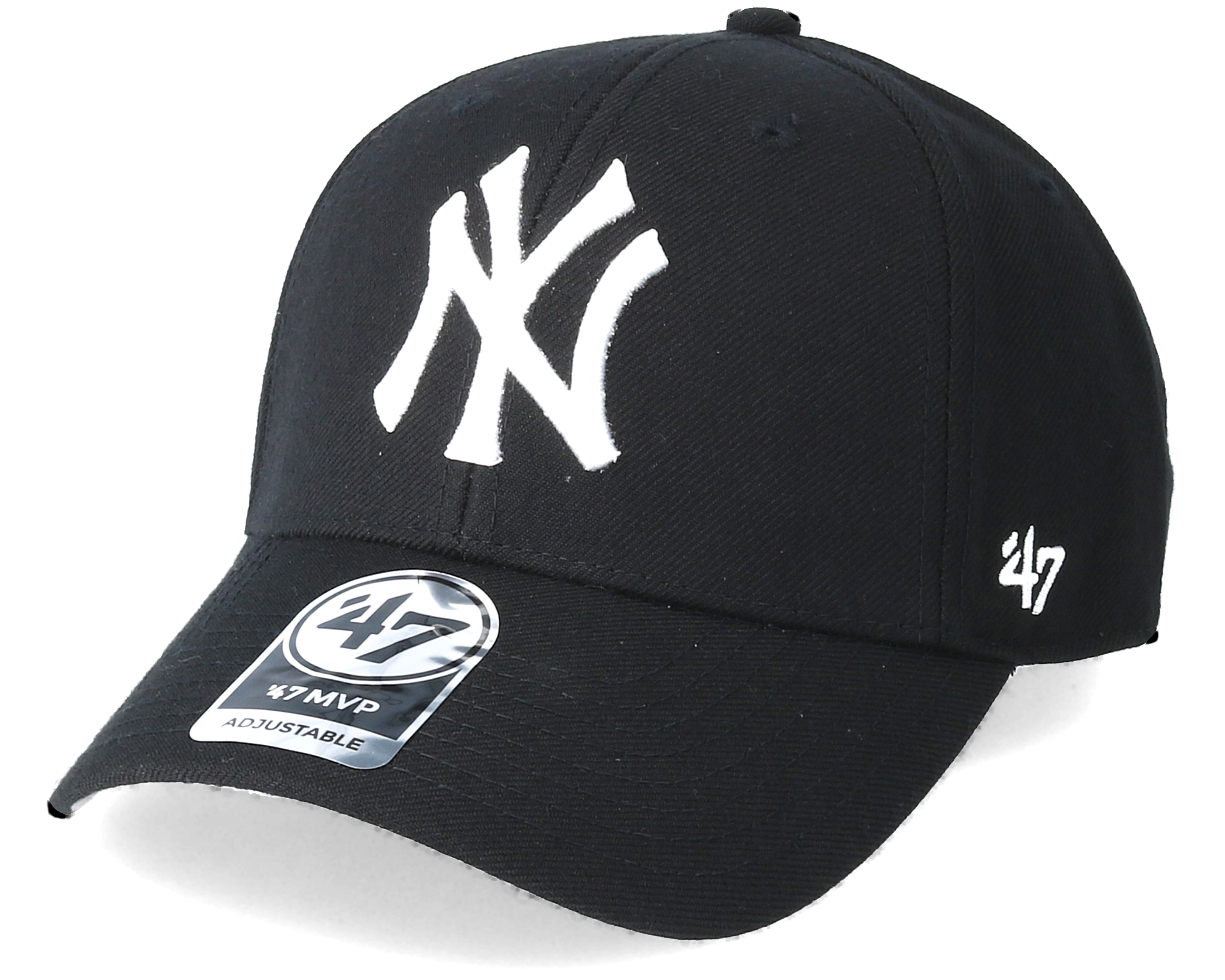 New York Yankees Mvp Black/White Adjustable - 47 Brand caps
