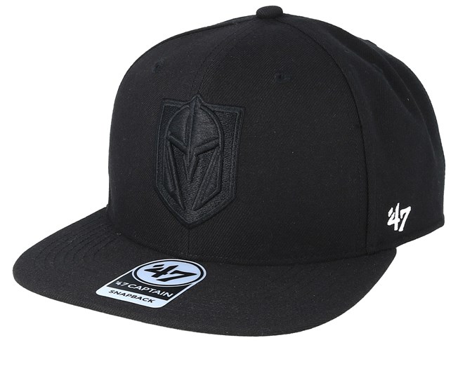 Vegas Golden Knights No Shot 47 Captain Black/Black Snapback 47 Brand