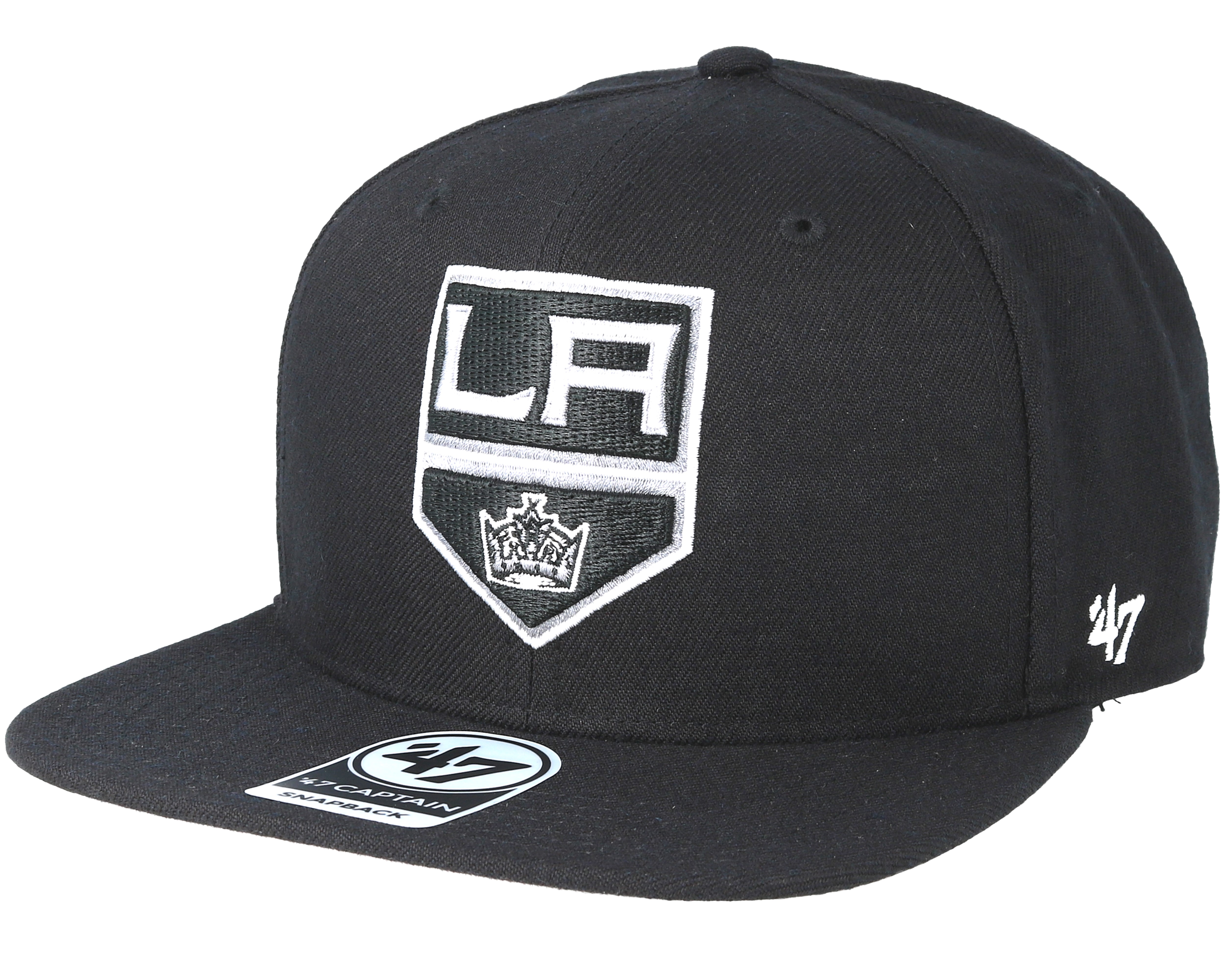 Los Angeles Kings Sure Shot Black Snapback 47 Brand caps