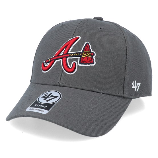 Atlanta Braves Mvp Charcoal/Red Adjustable - 47 Brand caps ...