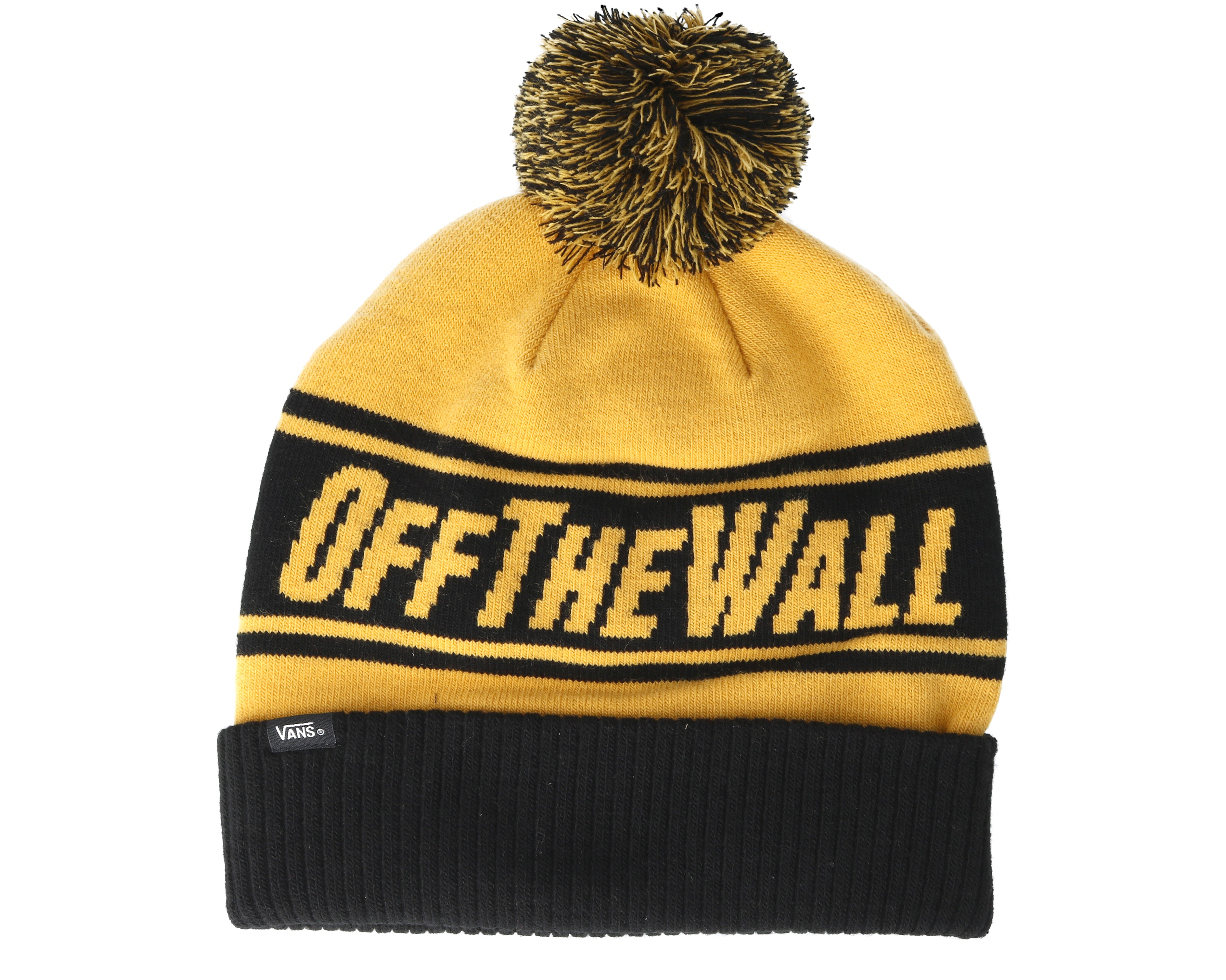Off The Wall Mineral Yellow Pom - Vans beanies | Hatstore.co.uk