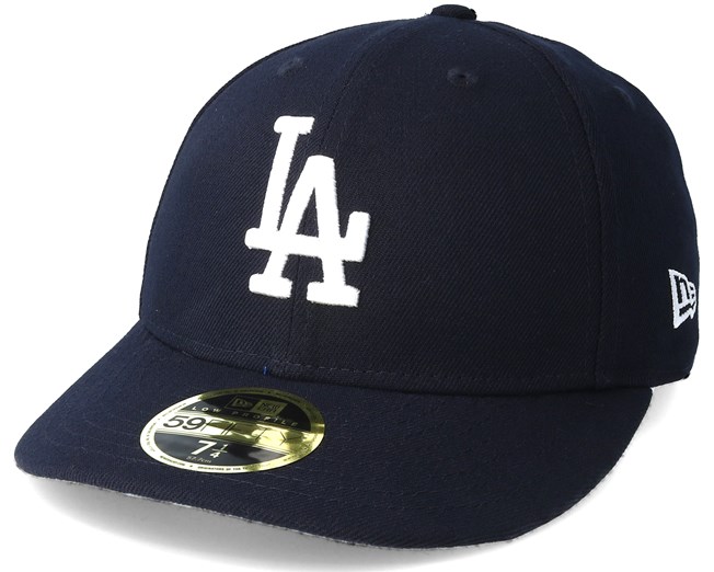 Los Angeles Dodgers Poly Low Profile 59fifty Navy Fitted New Era Caps Hatstore Co Uk