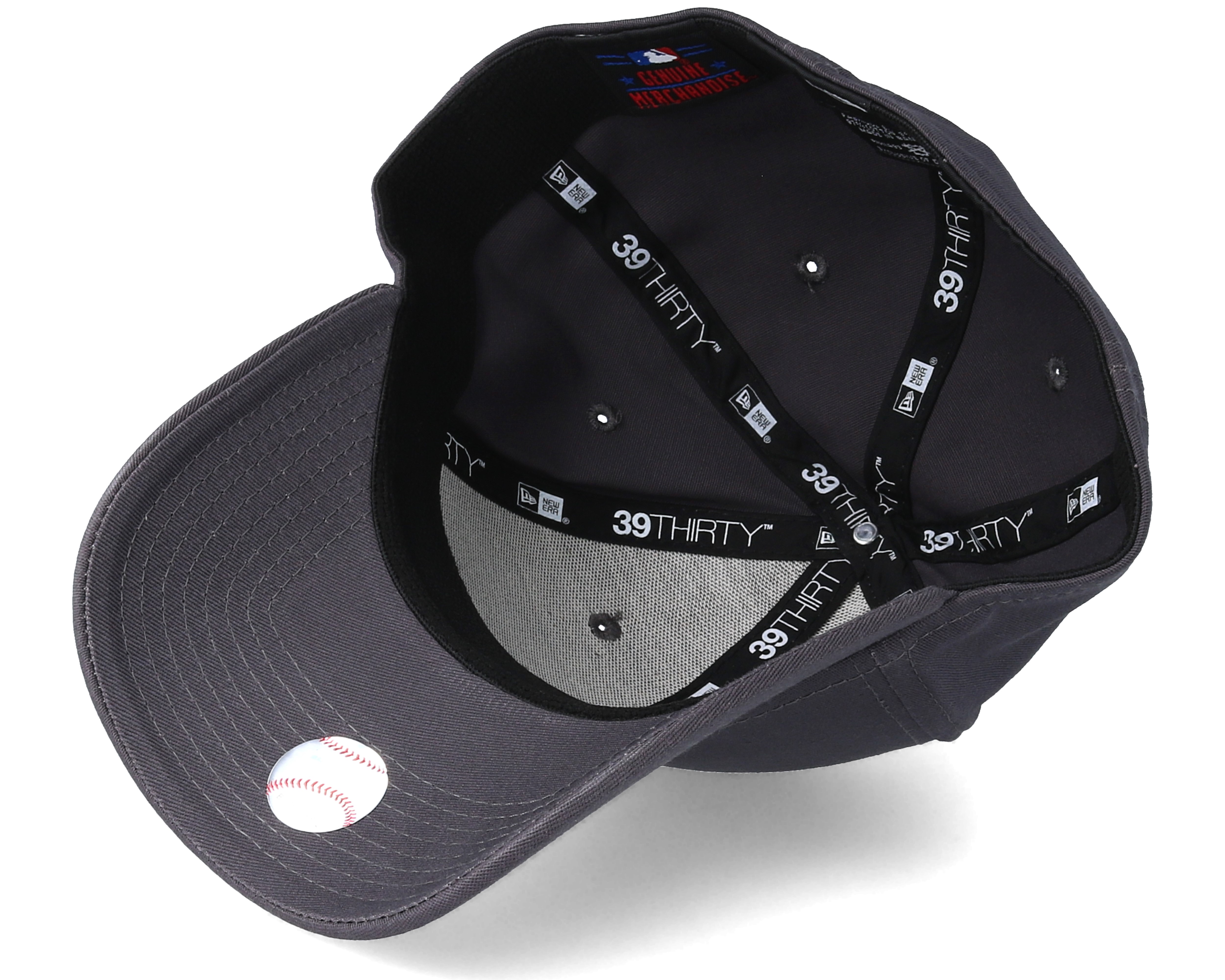 New York Yankees Mini Logo 39Thirty Grey/White Flexfit New Era caps