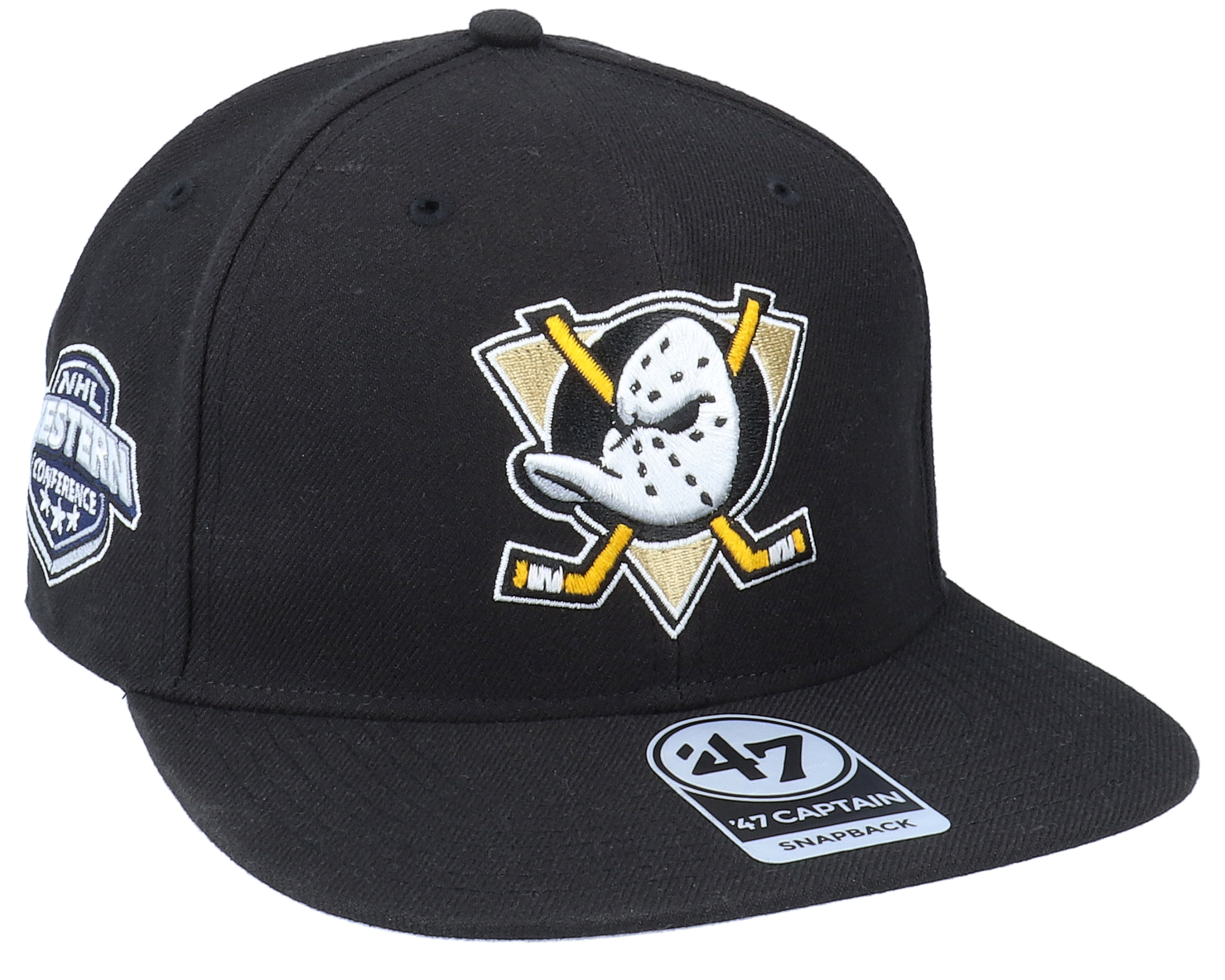 Hatstore Exclusive x Anaheim Ducks Sure Shot Captain Black Snapback