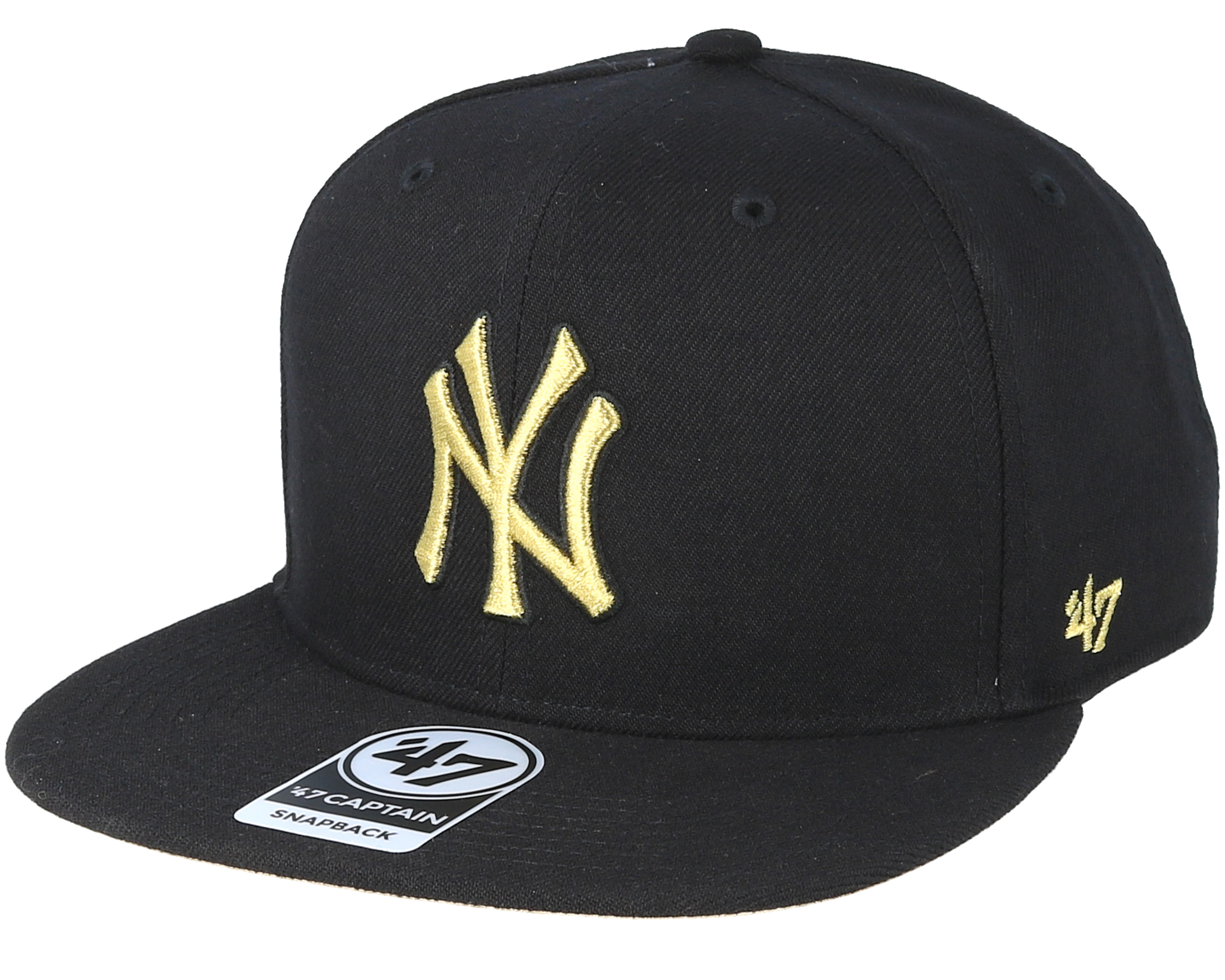 New York Yankees Metal/Vise Black Snapback - 47 Brand caps | Hatstore.co.uk