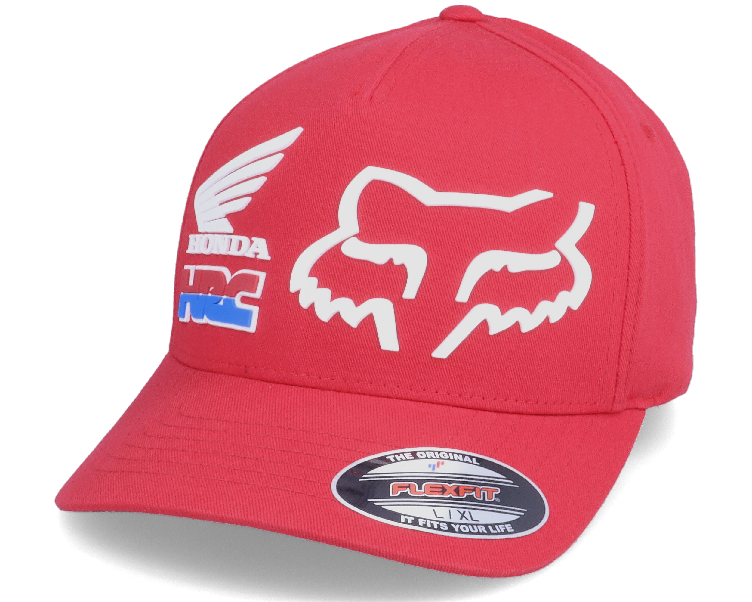 Honda Hrc Hat Red Flexfit - Fox 