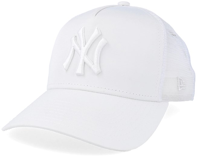 all white yankees hat