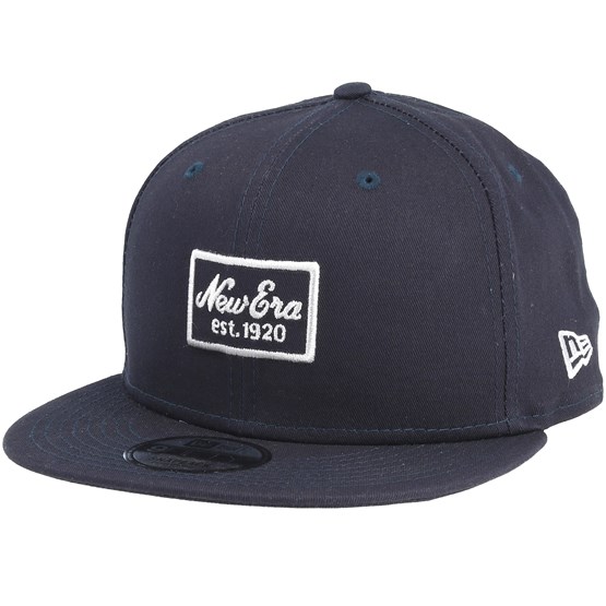 New Era 19TWENTY /'Melton Script/' New York Yankees Navy Blue//White Fitted Cap