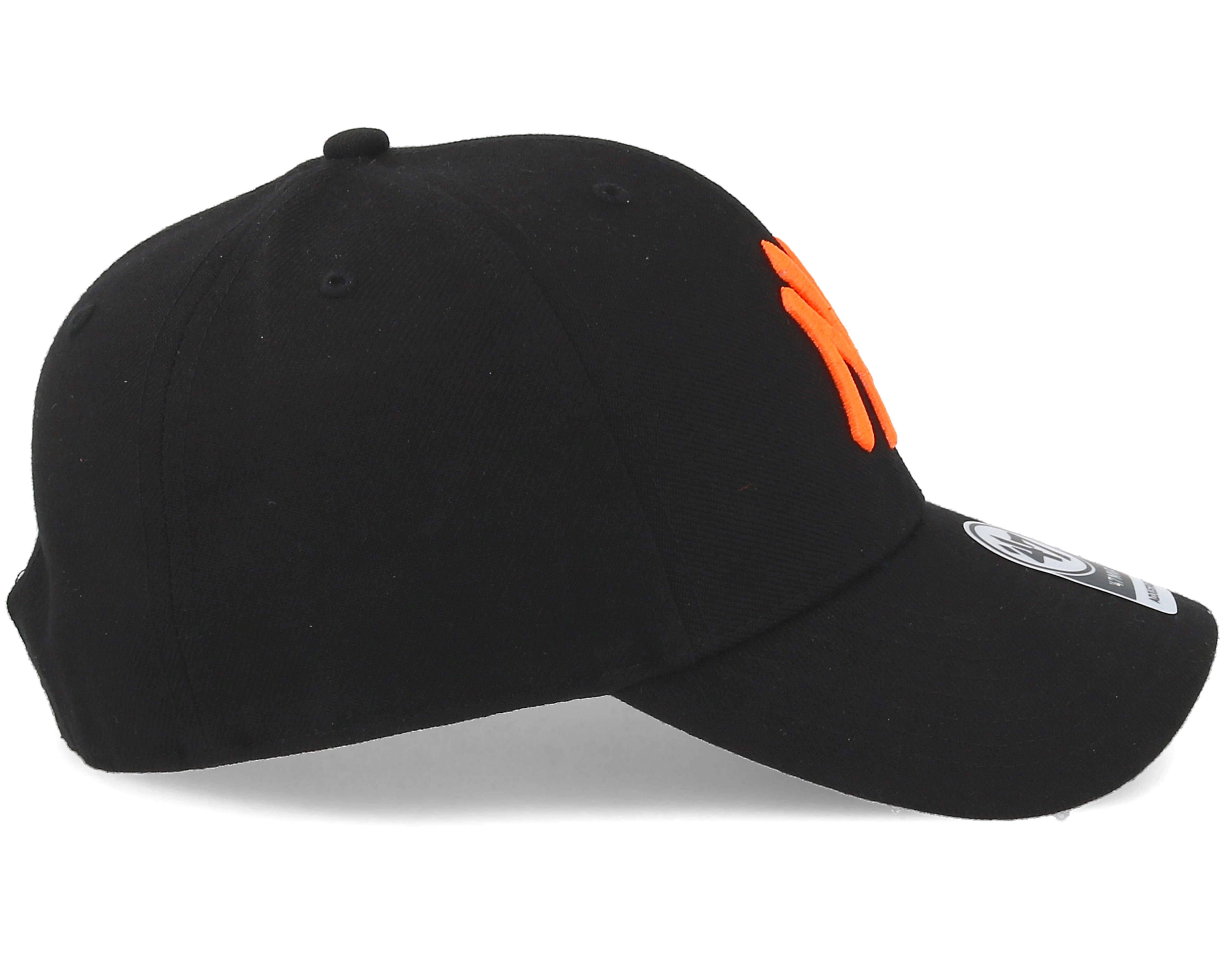 New York Yankees Mvp Wool Black/Orange Adjustable - 47 Brand caps ...