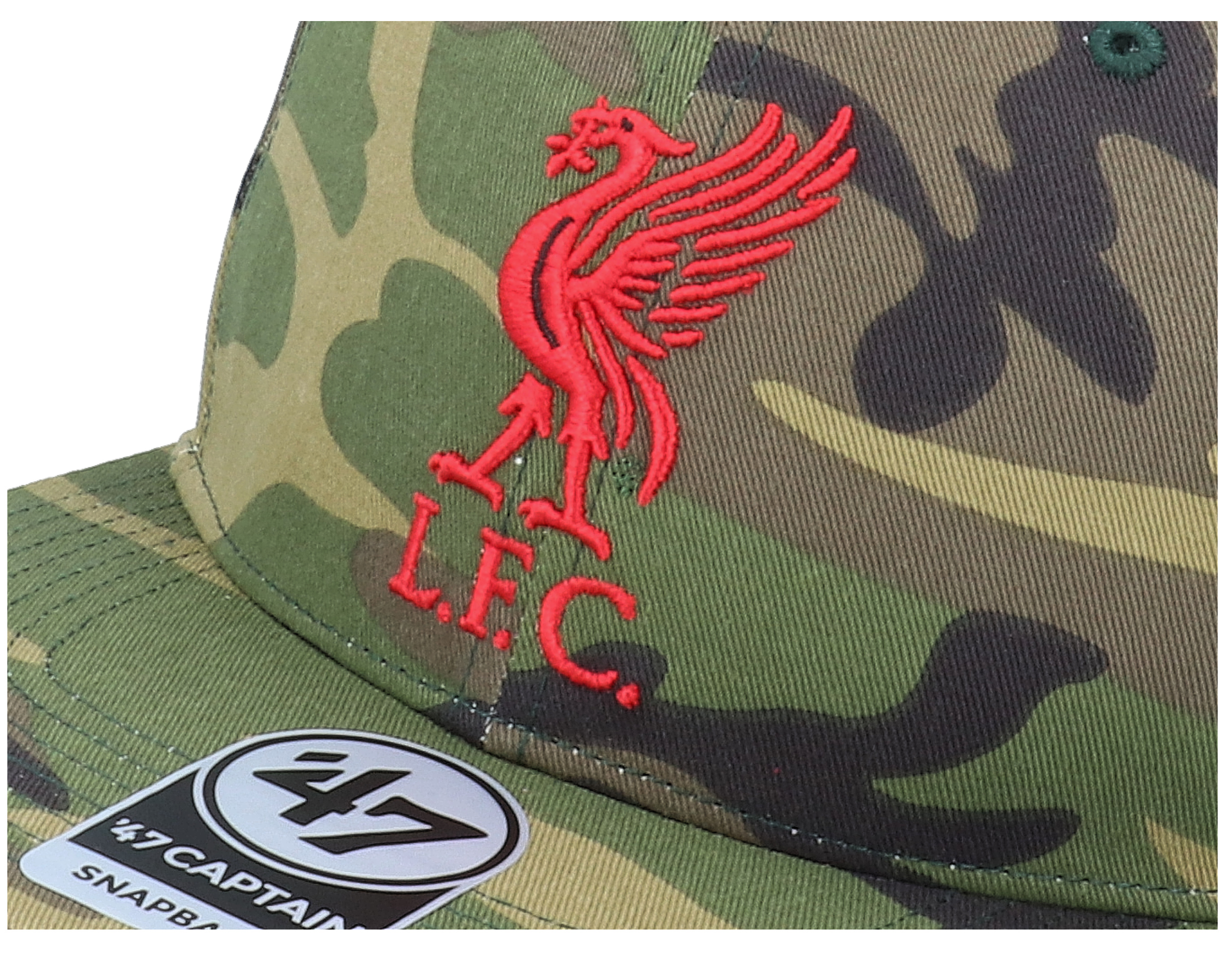 Liverpool FC Grove Captain Camo Snapback - 47 Brand caps | Hatstore.co.uk