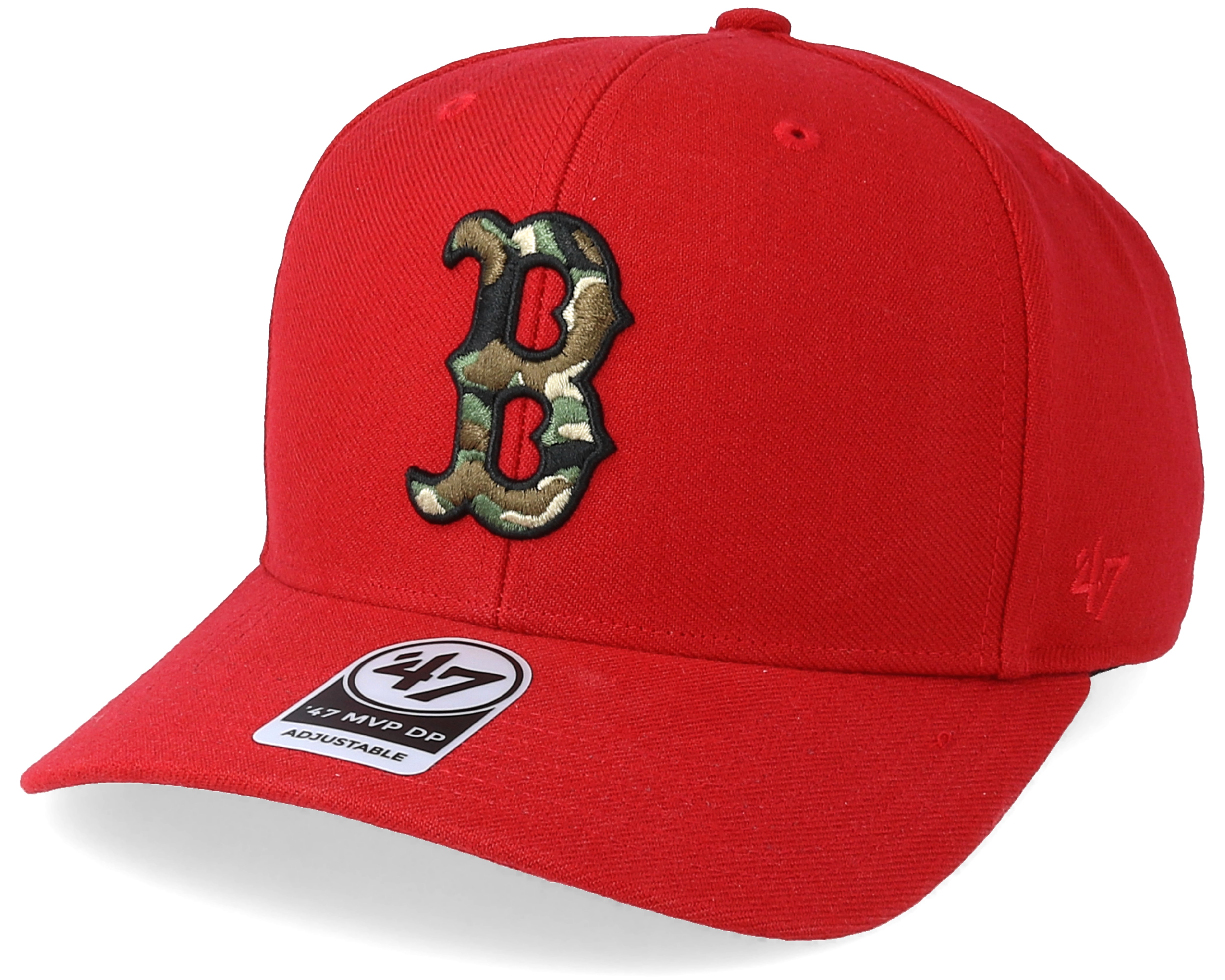 Boston Red Sox Camfill Red/Camo Adjustable 47 Brand caps