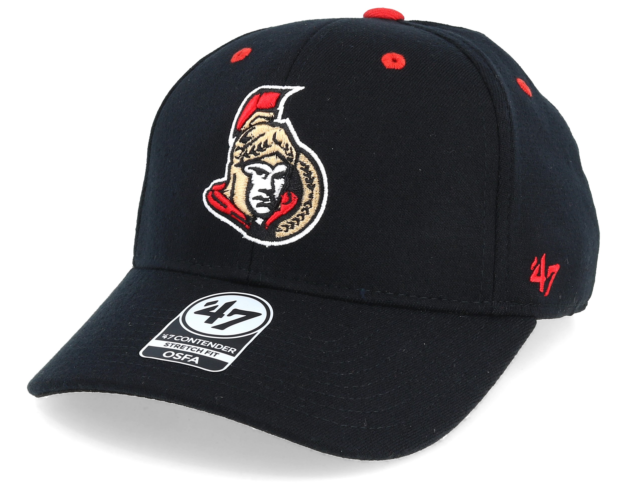 Ottawa Senators Kickoff 47 Contender Wool Black Flexfit 47 Brand caps