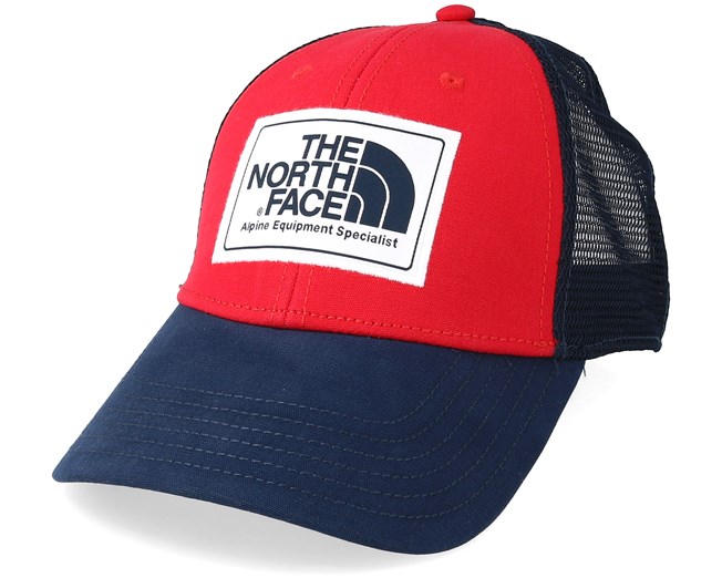 red north face cap