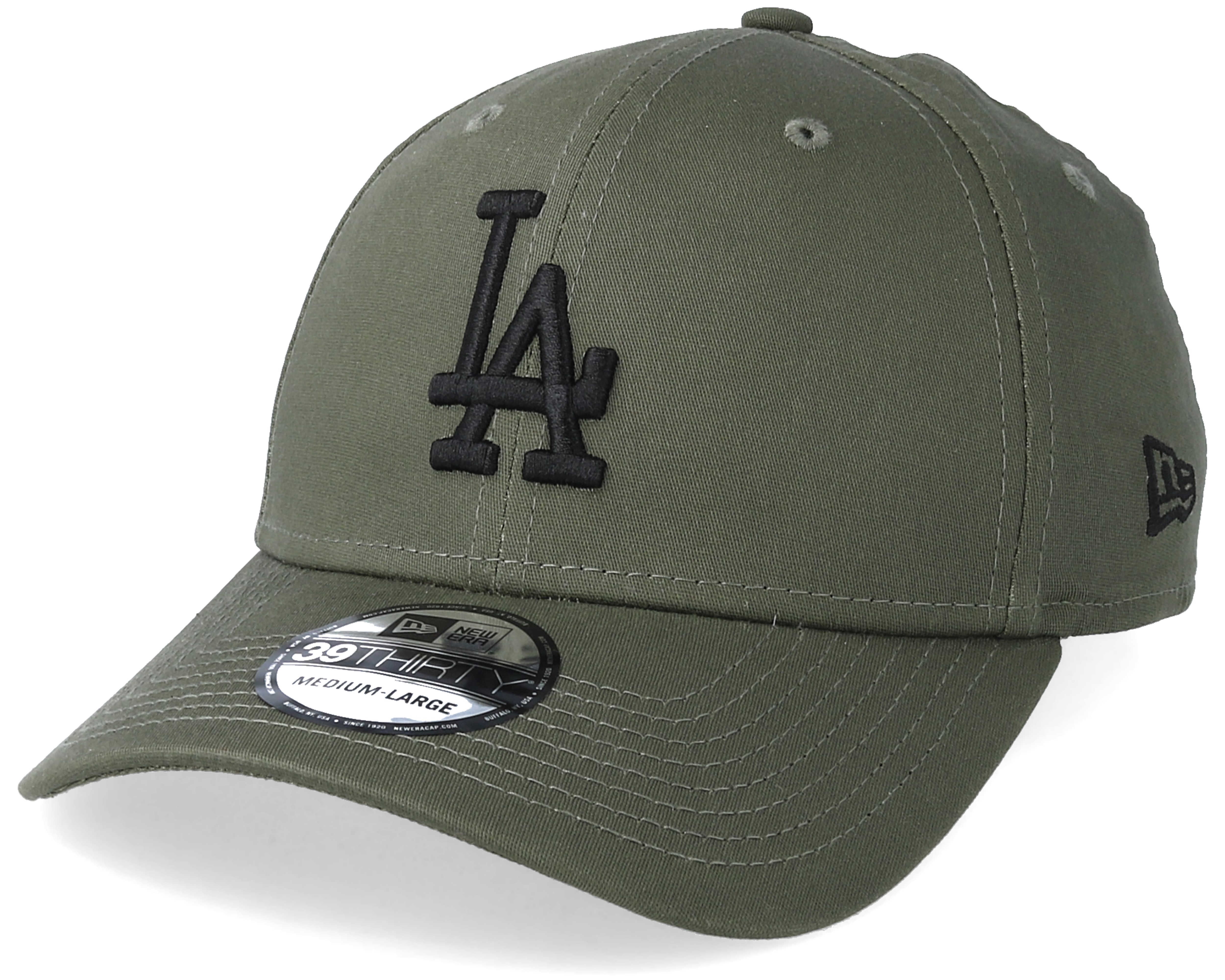 Los Angeles Dodgers League Essential 39Thirty Olive/Black Flexfit - New ...