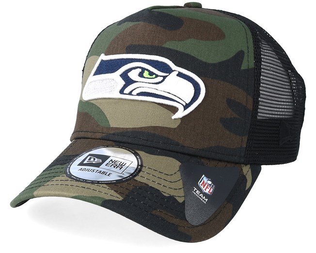 new era camo trucker