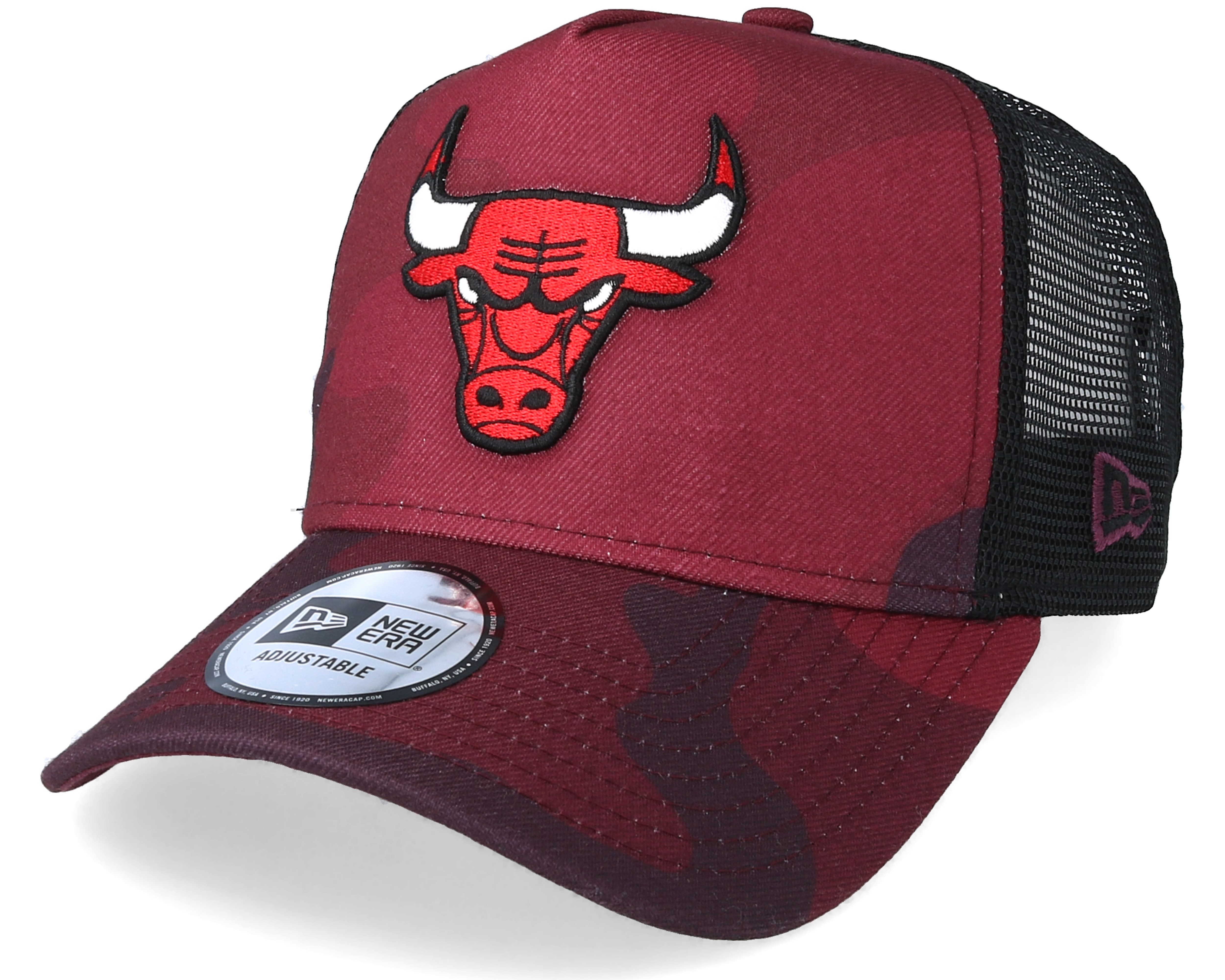 Chicago Bulls Color Red Camo Trucker New Era cap Hatstore.ch