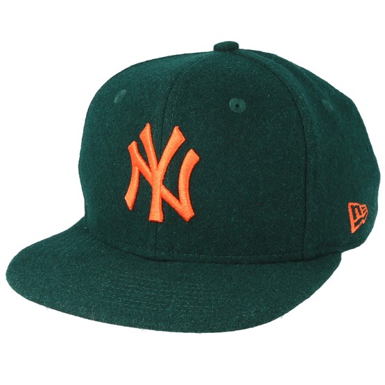 New York Yankees Winter Utility Melton 9fifty Dark Green Orange