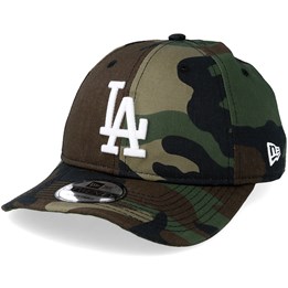 New Era Washd Camo Trucker Adjustable Cap LA Dodgers Camouflage