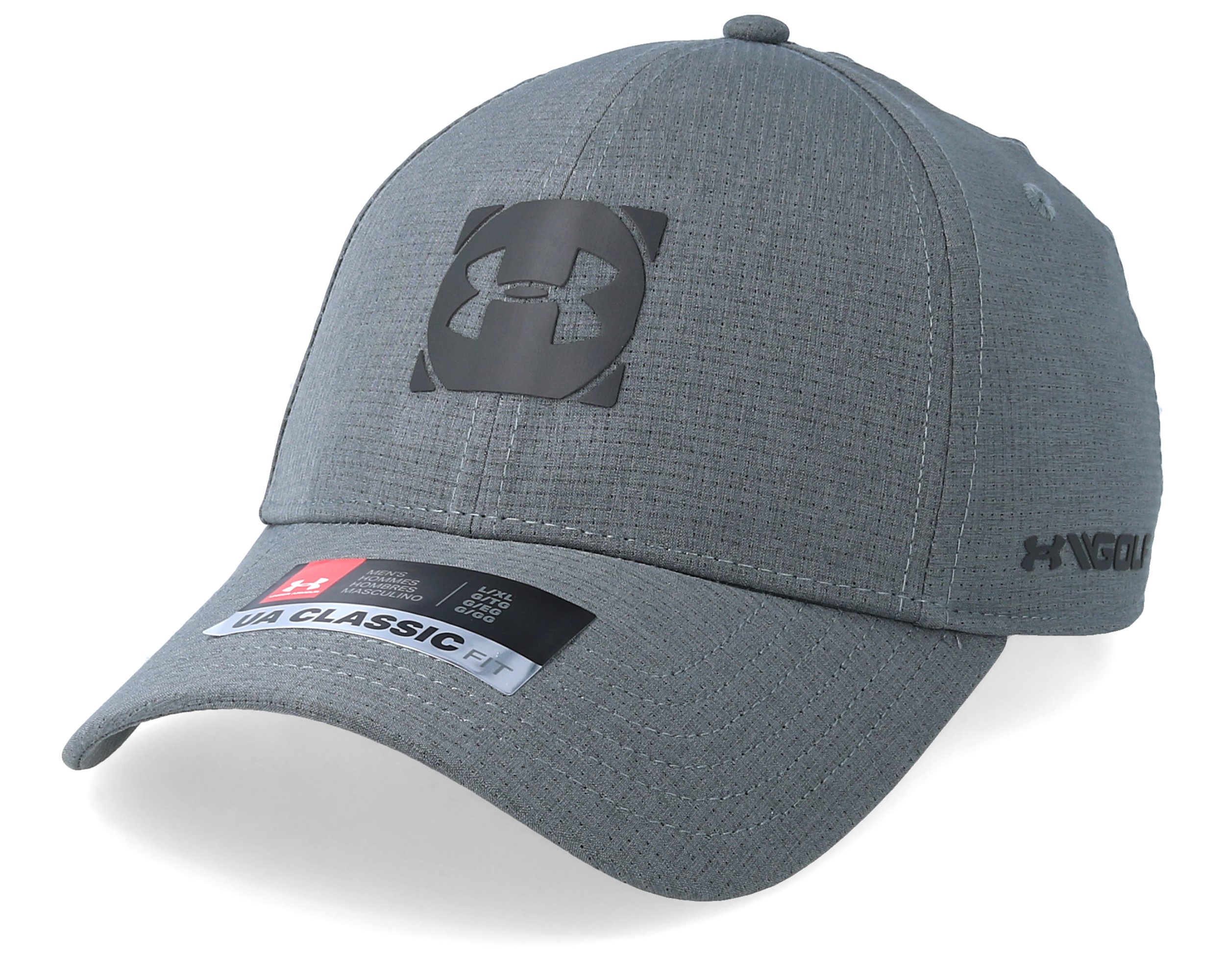 Official Tour 3.0 Stealth Grey Flexfit Under Armour caps Hatstore.co.uk