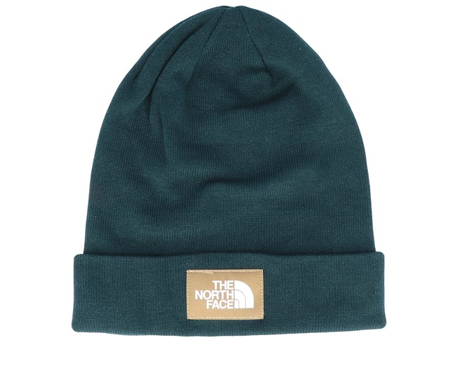 green north face beanie