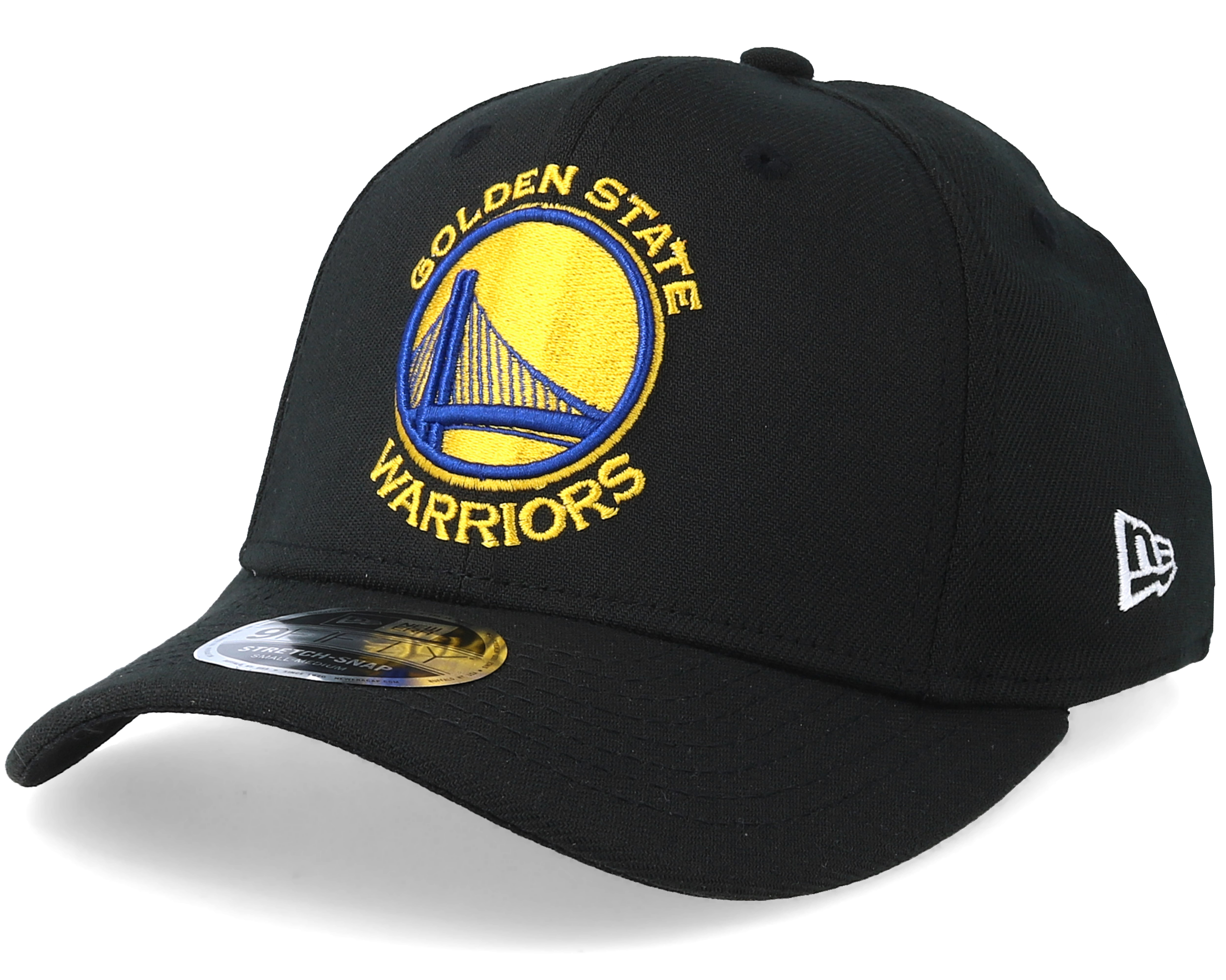 Golden State Warrior Stretch Snap 9Fifty Black/Gold/Blue Snapback- New ...