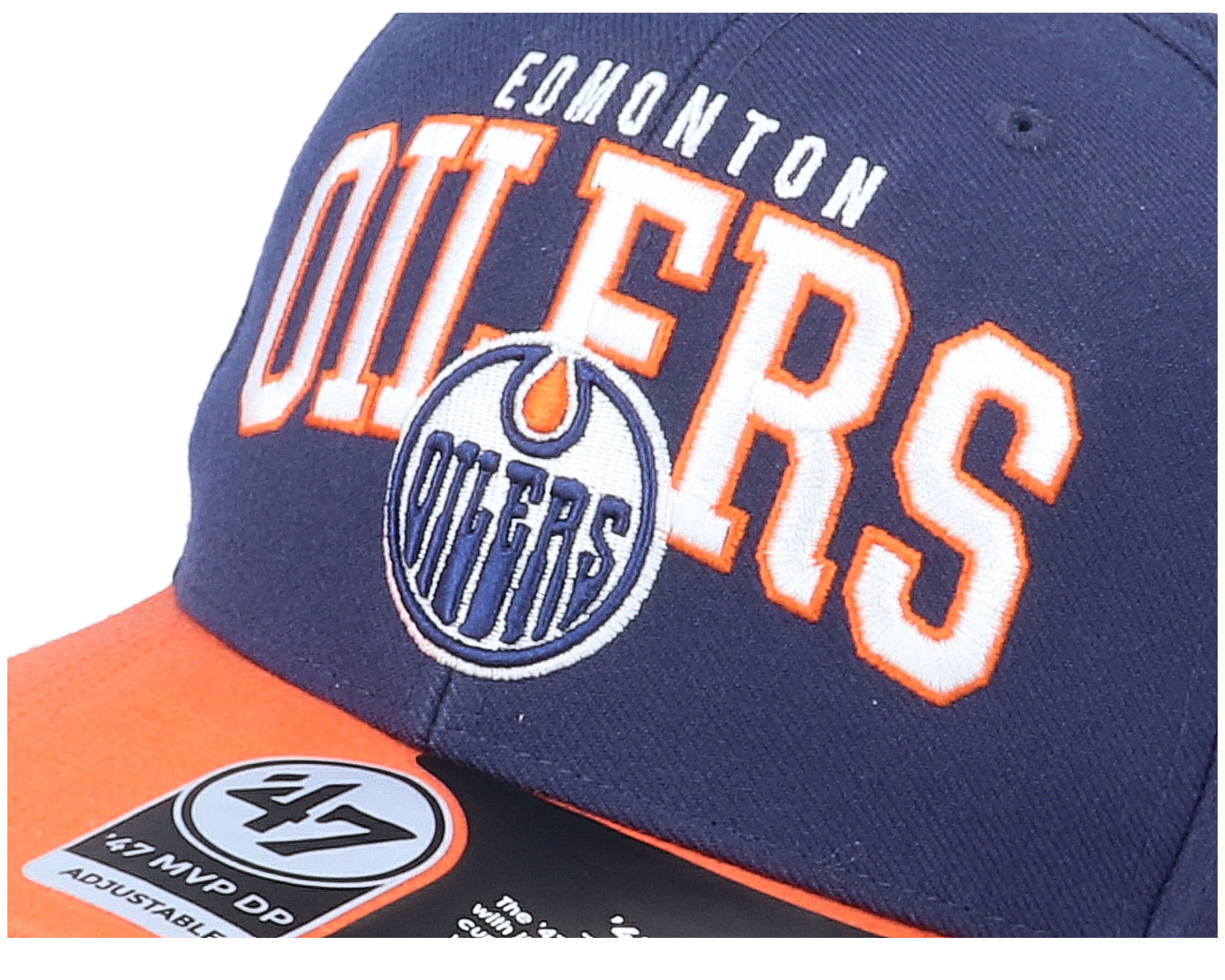 Edmonton Oilers McCaw Mvp DP Light Navy/Orange Adjustable 47 Brand