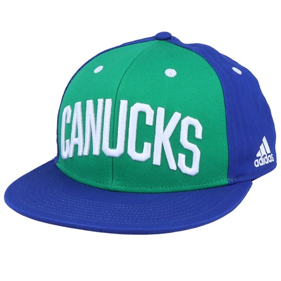 Vancouver Canucks Flat Brim Green/Blue Snapback - Adidas ...