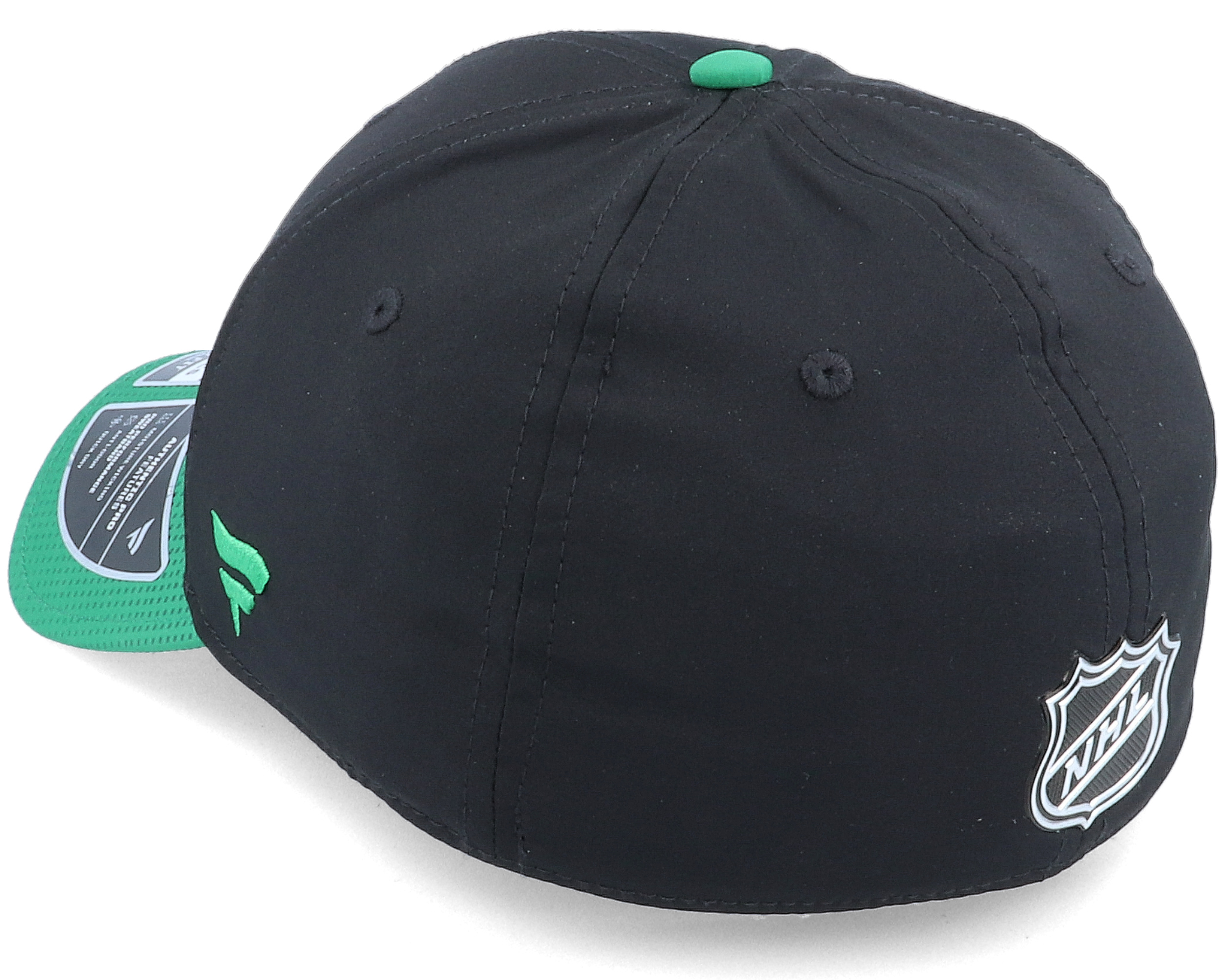 Dallas Stars Draft Structured Stretch Black/Green Flexfit - Fanatics caps - Hatstoreworld.com