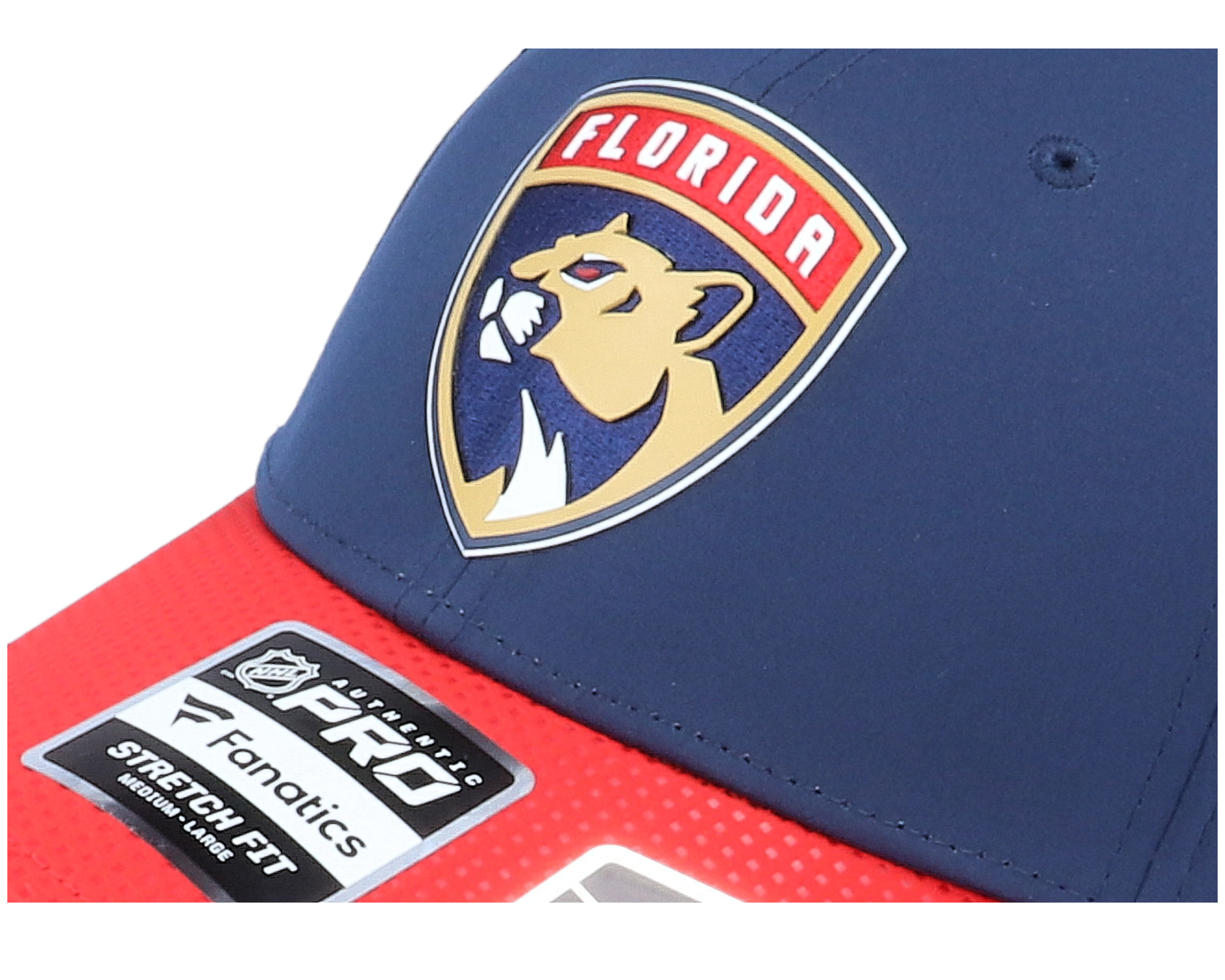 Florida Panthers Draft Structured Stretch Navy/Red Flexfit Fanatics