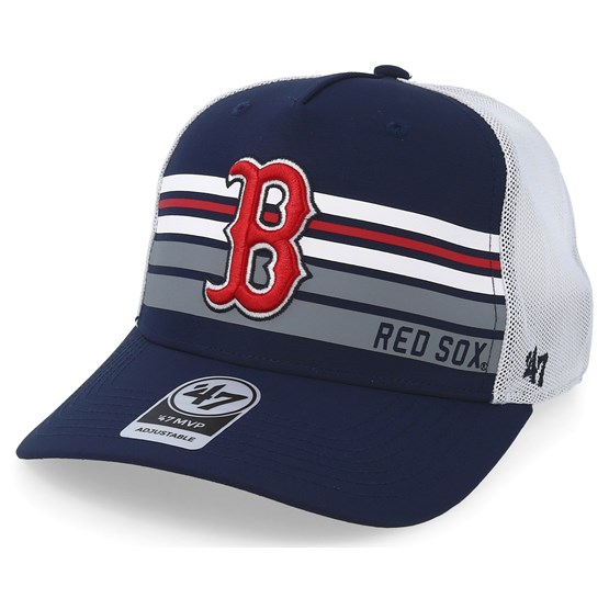 blue and white red sox hat