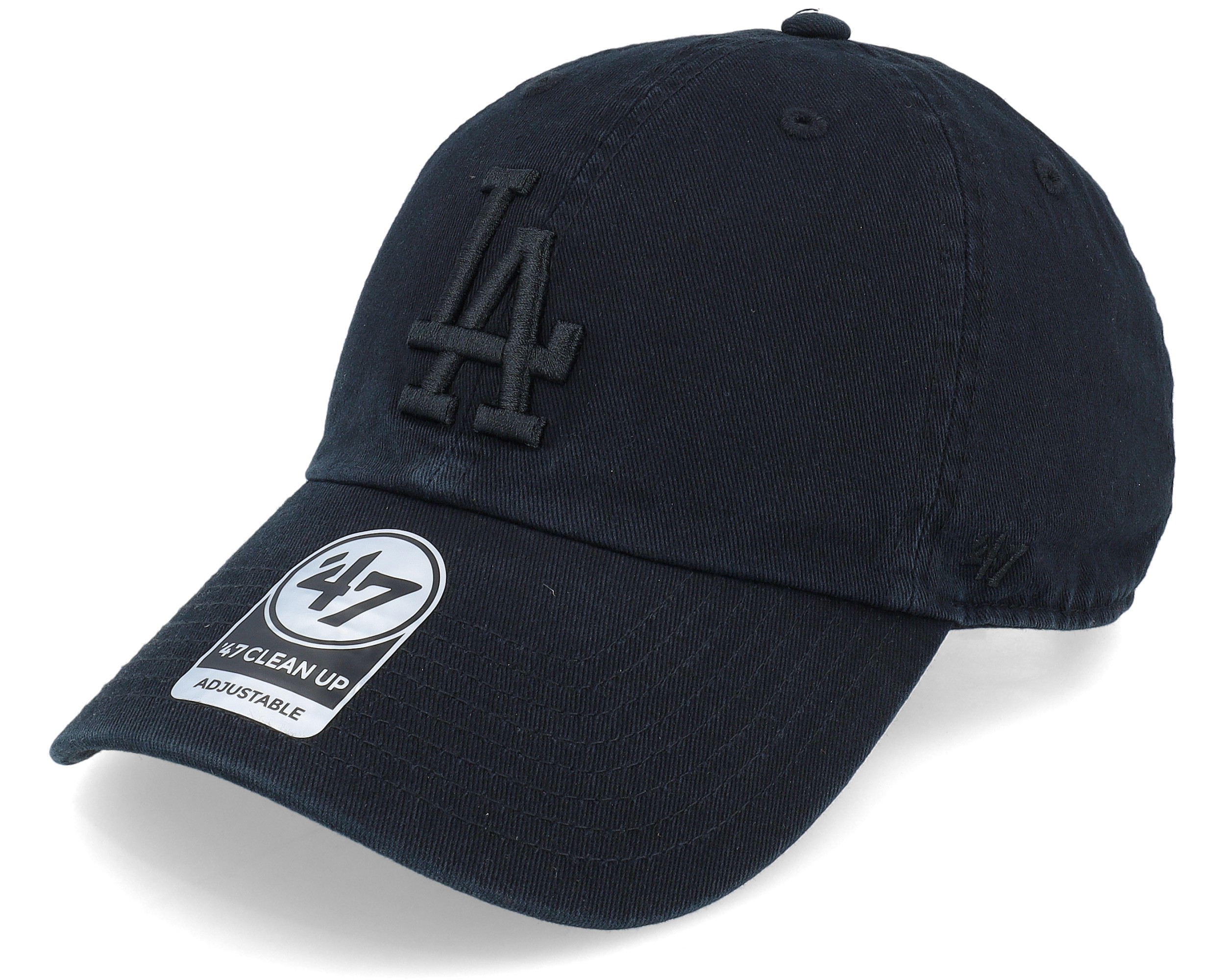 Los Angeles Dodgers 47 Clean Up Black Adjustable - 47 Brand
