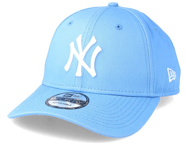 baby blue yankee fitted