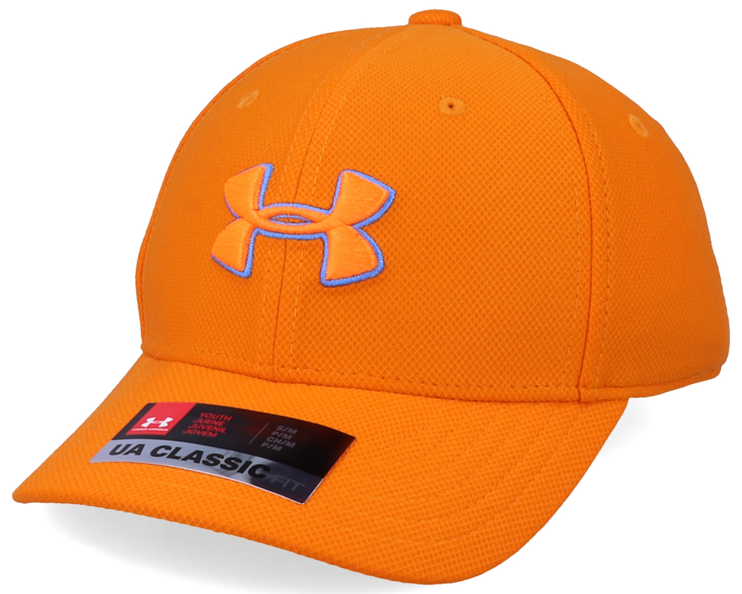 Kids Blitzing 3.0 Cap Persimmon Orange/Water Flexfit - Under Armour caps - Hatstoreworld.com