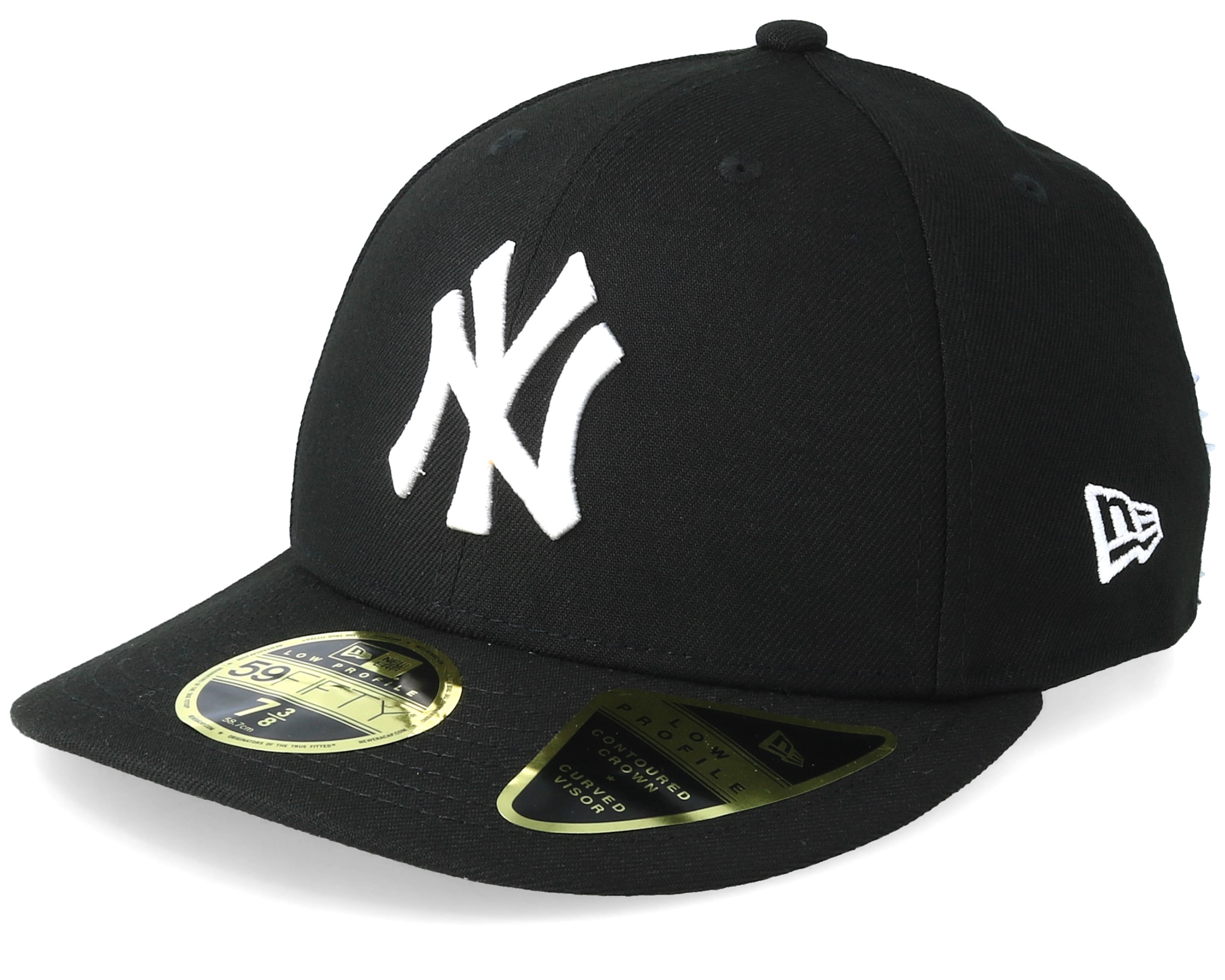 New York Yankees Low Profile 59Fifty Black/White Fitted - New Era caps ...
