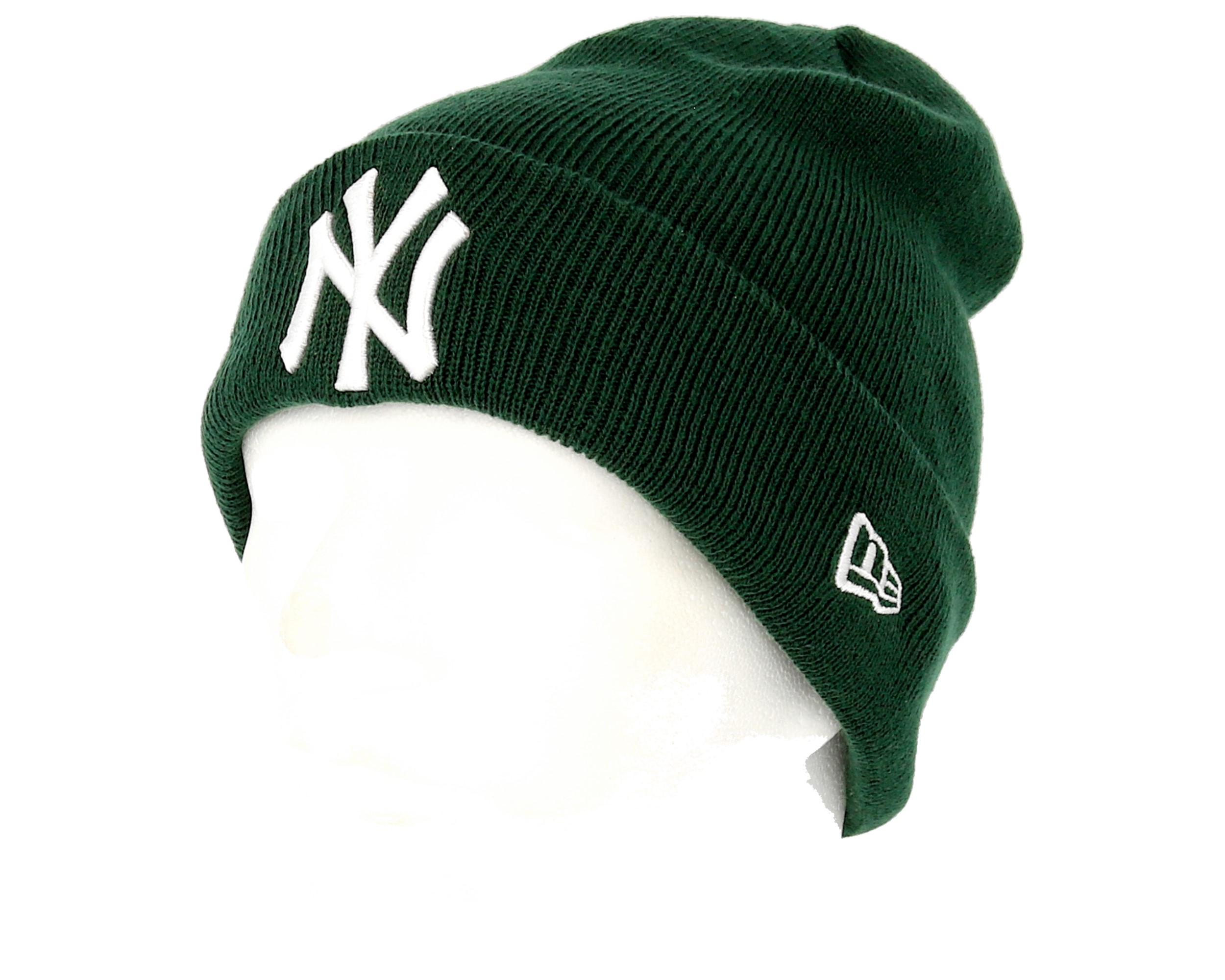 New York Yankees Essential Dark Green/White Cuff New Era beanies