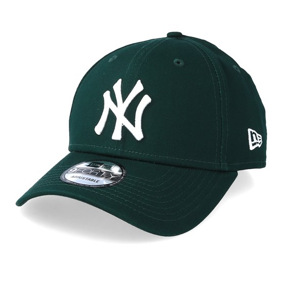 New York Yankees League Essential 9Forty Dark Green/White Adjustable ...