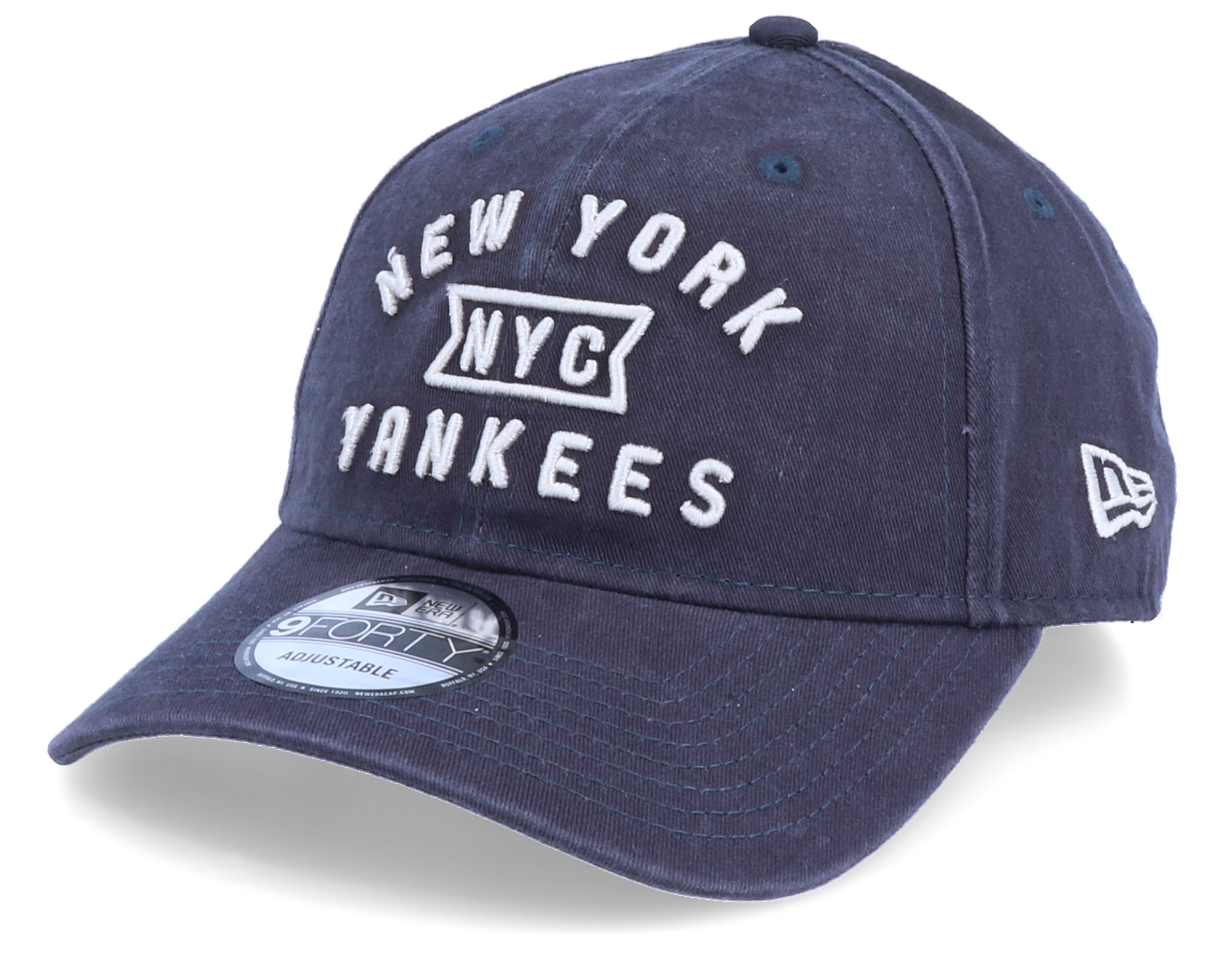 New York Yankees Vintage Team Front 9Forty Navy/Grey Adjustable - New