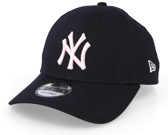 light pink ny cap